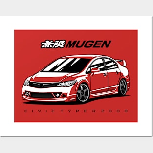 Honda Civic Type R Mugen Posters and Art